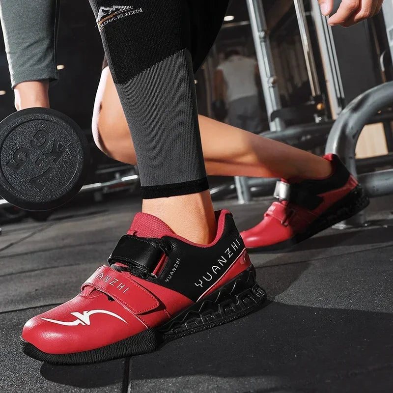Professional Weightlifting Shoes for Men Women Flat Bottom Power Training Sneakers Indoor Gym Footwears Comfortable