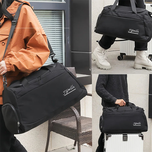 Tymilla Brand,31L Clothing Bag+Wash Bag,Lightweight,Short-distance,Duffle Storage,Messenger Bag,Sports Gym Bag,Golf Bag,Yoga Bag