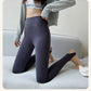 BIVIGAOS Spring Summer Thin Foot Tights Sharkskin Leggings Women High Waist Elastic Smiling Sexy Yoga Sport Fitness Leggings