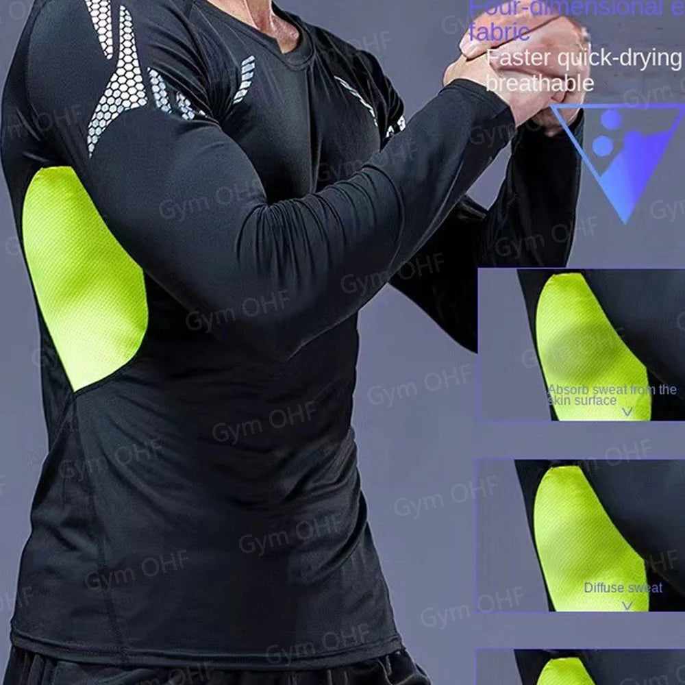 T Shirt Men Rashguard Jiu Jitsu Bjj Gym Fitness Running Training Shirts Boxing Jersey Compression Nightwing Print Tops For Male