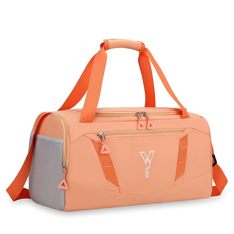 Woman Sports Gym Handbag Waterproof Fitness Training Bag Dry Wet Swimming Tote With Shoes Pocket Travel Luggage Shoulder Bags