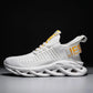 YRZL Men Shoes Comfortable Sneakers Womoen Breathable Couple Running Shoes Mesh Tenis Sport Shoes Size 36-46 Waling Sneakers Men