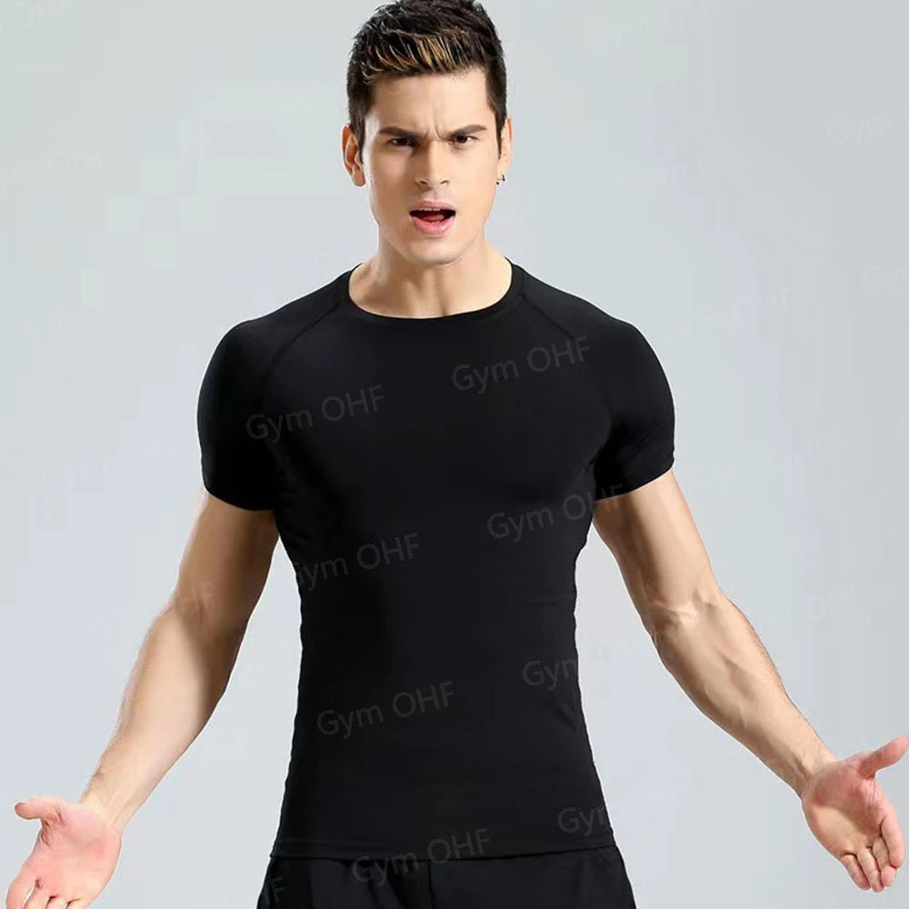 T Shirt Men Rashguard Jiu Jitsu Bjj Gym Fitness Running Training Shirts Boxing Jersey Compression Nightwing Print Tops For Male