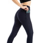 Women Fashion Pocket Bubble Pants Stretchy Slim Leggings Gym Running Cycling Fitness Pants High Waist Hip Lift Leggings Female