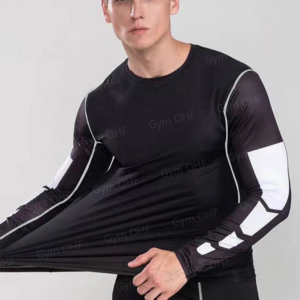 T Shirt Men Rashguard Jiu Jitsu Bjj Gym Fitness Running Training Shirts Boxing Jersey Compression Nightwing Print Tops For Male