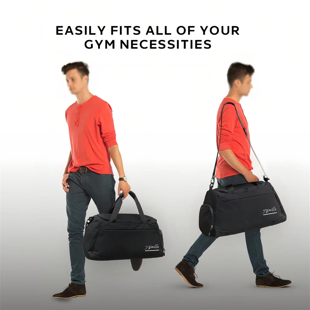 Tymilla Brand,31L Clothing Bag+Wash Bag,Lightweight,Short-distance,Duffle Storage,Messenger Bag,Sports Gym Bag,Golf Bag,Yoga Bag