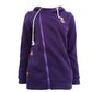 Hooded Cardigan with Side Zipper for Activewear