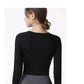 New Long Sleeve Yoga Built-in chest pad Shirts Sport Top Fitness Yoga Top Gym Top Sports Wear for Women Gym Femme Jersey Mujer