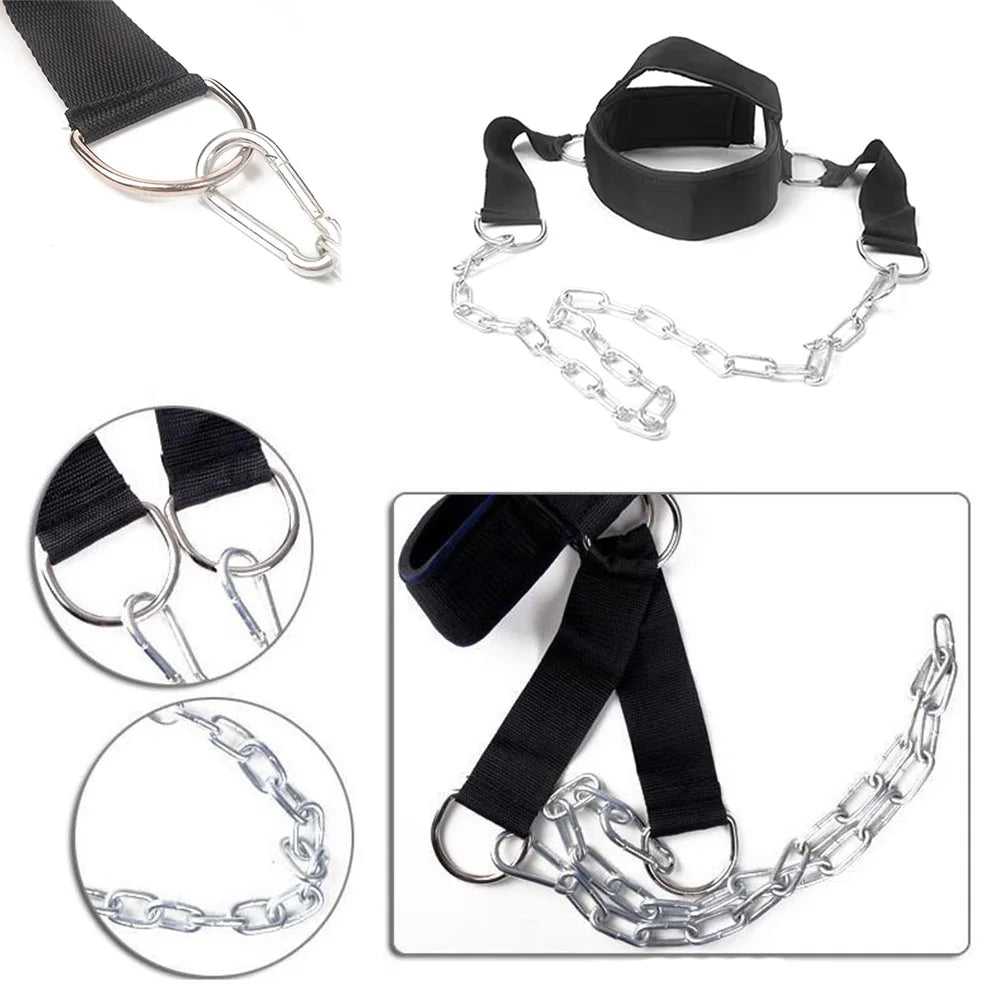 Head Neck Training Head Harness Adjustable Gym Fitness Weight Bearing Cap Body Strength Exercise Strap Neck Muscle Power Trainer