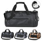 Men Fitness Bag Large Capacity with Shoe Compartment and Wet Pocket Training Sports Bag for Camping/Trekking/Hiking/Traveling