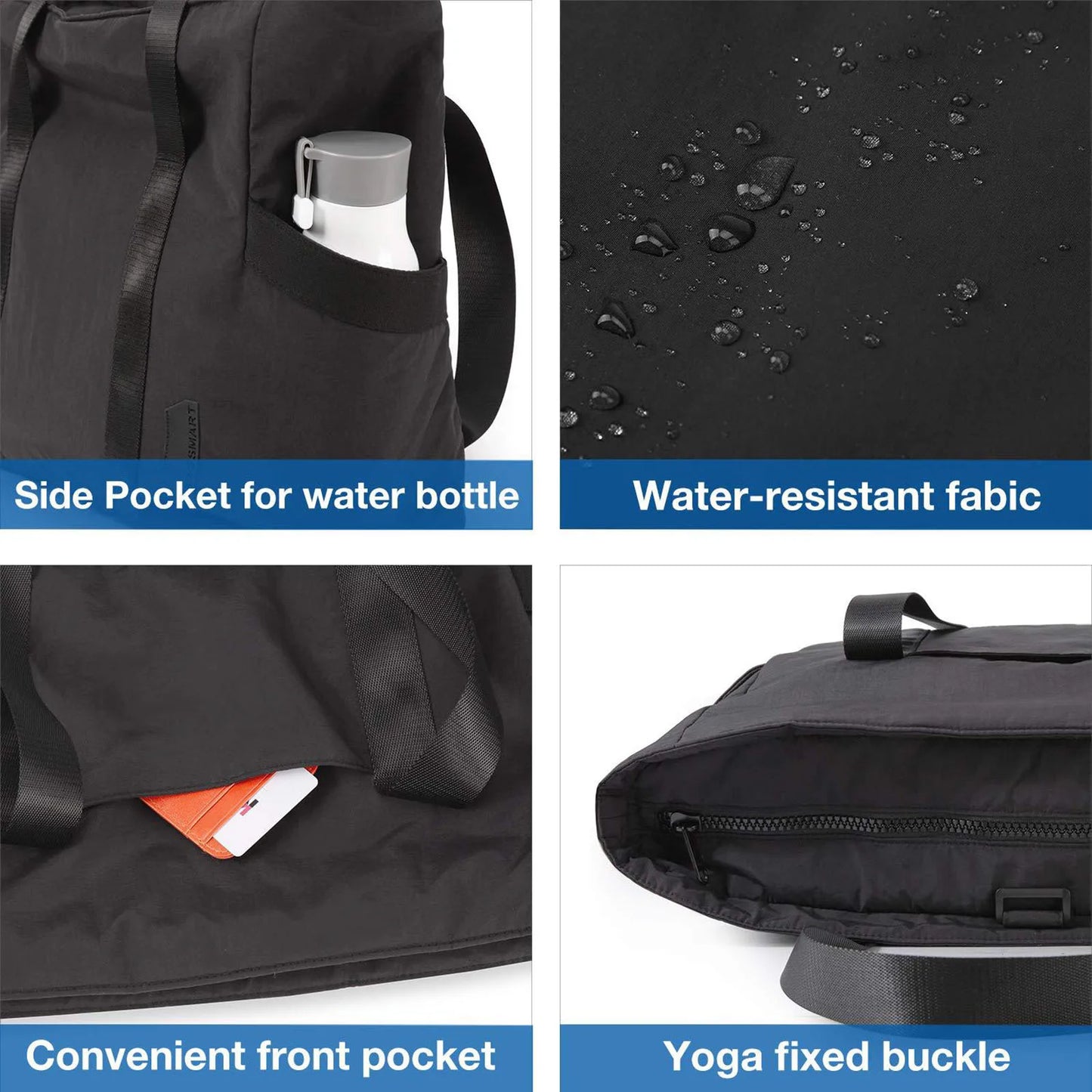 Women Waterproof Travel Duffel Bag Lightweight Shoulder Weekender Overnight Bag for Gyms Weekend Getaway