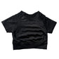 Impact Crop Top for Women Workout Gym Clothing Seamless Yoga Crop Top Shirt Sleeve Sports Shirts