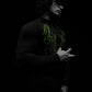 Breathedivinity Compression Shirt Short Sleeve tops Muscle GYM Fitness Mock Neck in Black Wolves Club Y2K