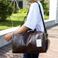 Gym Bag Leather Sports Bags Dry Wet Bags For Men Women Training for Shoes Fitness Yoga Travel Storage Luggage Shoulder Sport Bag