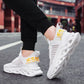 YRZL Men Shoes Comfortable Sneakers Womoen Breathable Couple Running Shoes Mesh Tenis Sport Shoes Size 36-46 Waling Sneakers Men
