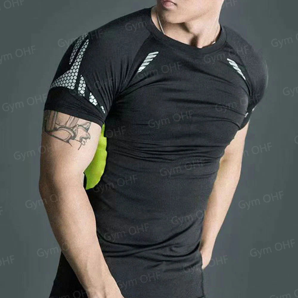 T Shirt Men Rashguard Jiu Jitsu Bjj Gym Fitness Running Training Shirts Boxing Jersey Compression Nightwing Print Tops For Male