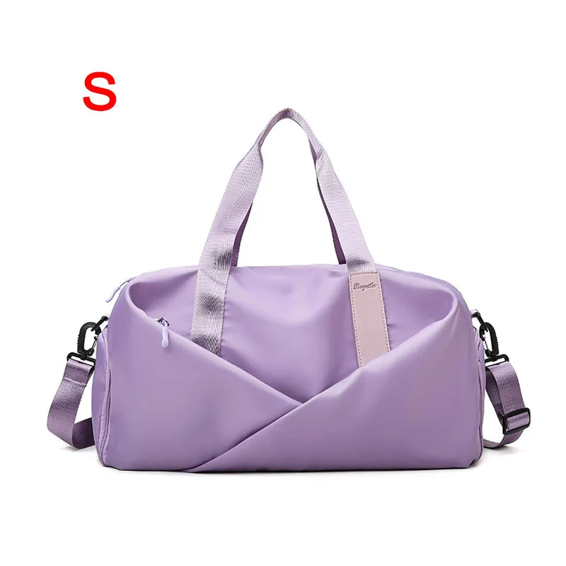 Women Sports Gym Bag Travel Dry Wet Bag Handbags Multifunction Swimming Tote Shoulder Weekend Fitness Duffle Yoga Shoes Daypack