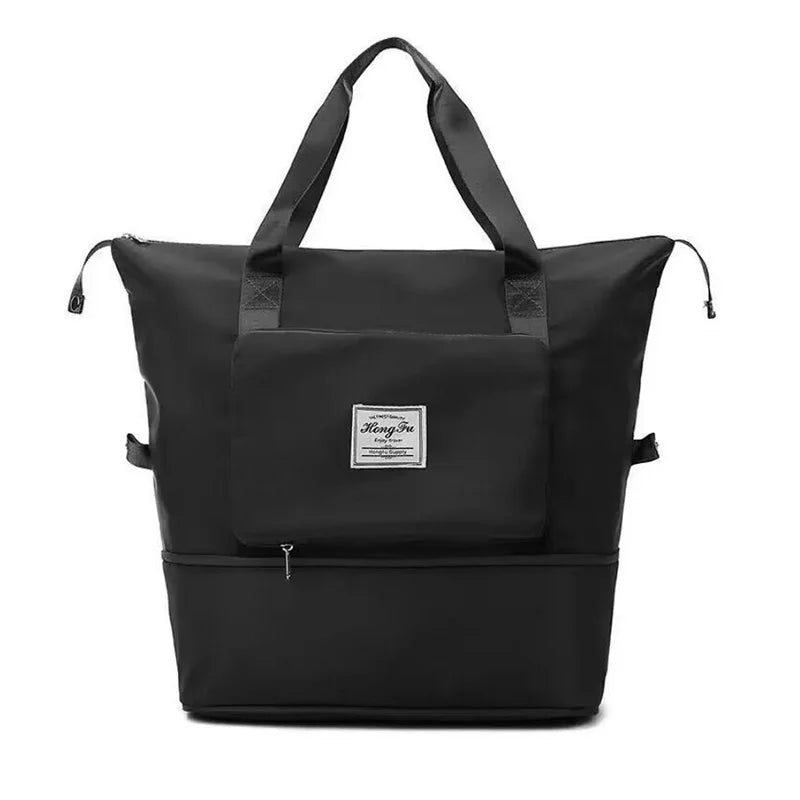 Multifunctional Foldable Fitness Bag Large Capacity Shoulder Bag Sports Handbag Purple Blue Black Pink