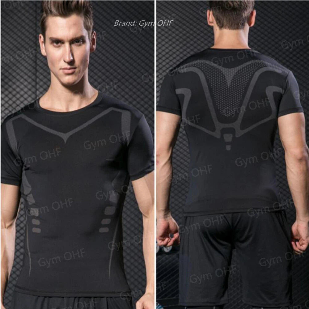 T Shirt Men Rashguard Jiu Jitsu Bjj Gym Fitness Running Training Shirts Boxing Jersey Compression Nightwing Print Tops For Male