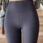 BIVIGAOS Spring Summer Thin Foot Tights Sharkskin Leggings Women High Waist Elastic Smiling Sexy Yoga Sport Fitness Leggings