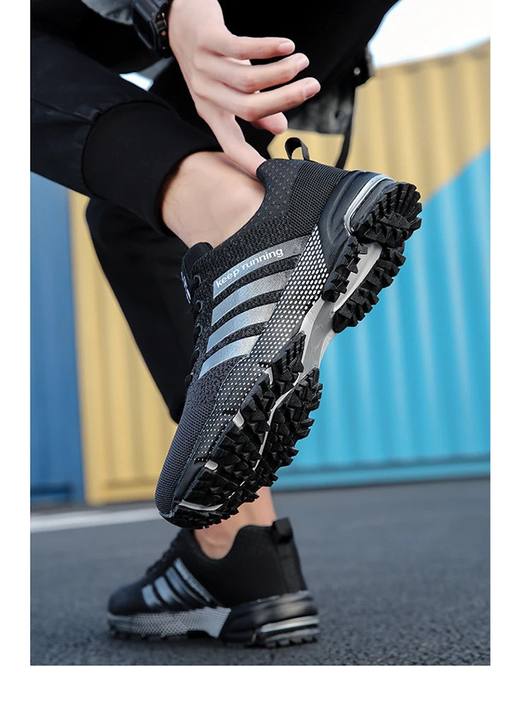 Men's and women's flats fashion casual sneakers couple walking shoes plus size breathable fitness running shoes men shoes