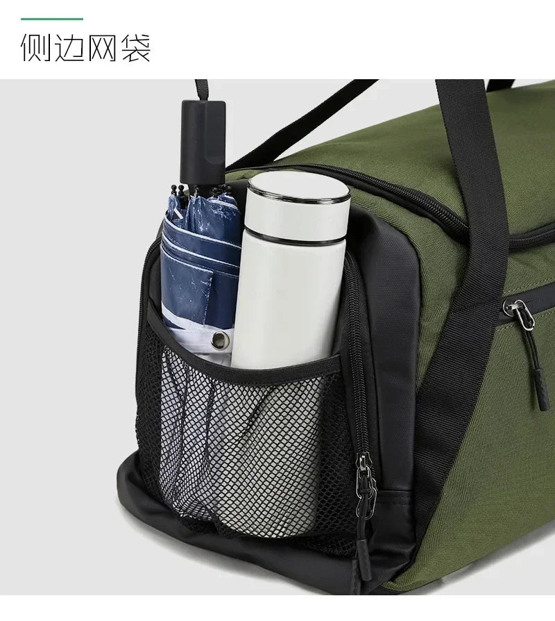 Men Sports Bag Large Capacity Travel Bag with Shoes Compartment Dry Wet Pocket Gym Bag Workout Dance Sports Gym Backpack