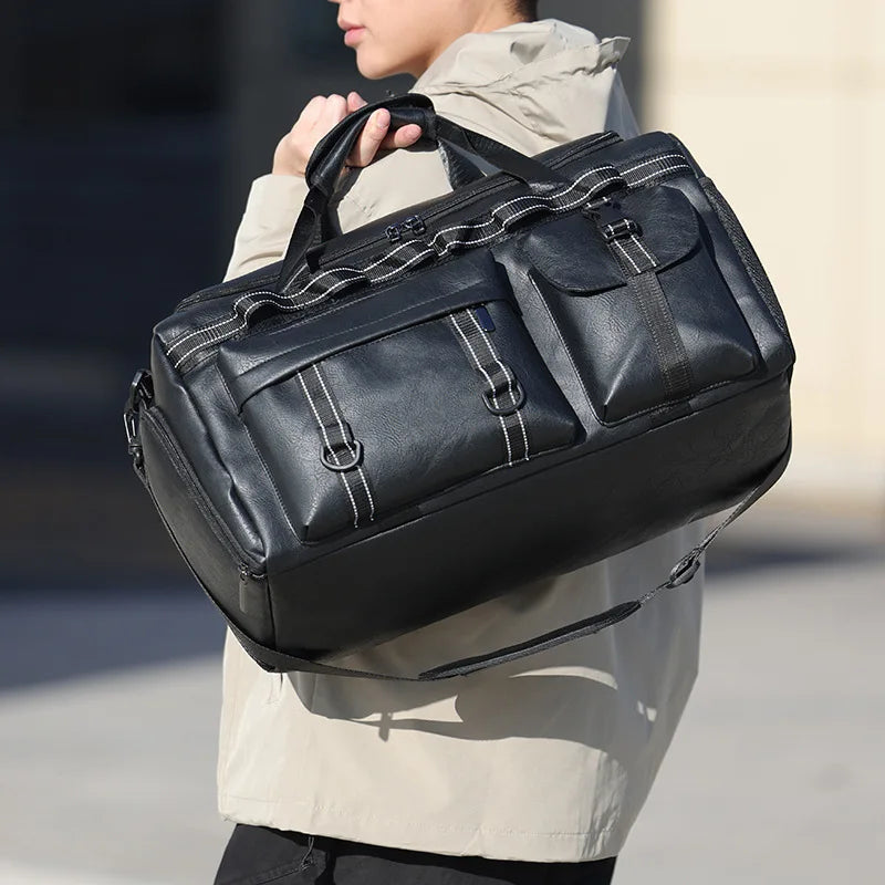Sports Duffel Bag Gym Fitness Yoga Bags Travel Handheld Outdoor Camping Hiking Handbag with Shoes Pack Large Luggage Satchel