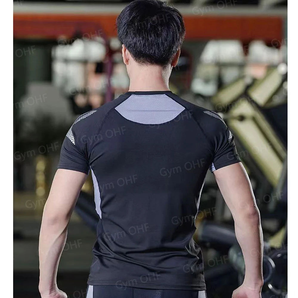 T Shirt Men Rashguard Jiu Jitsu Bjj Gym Fitness Running Training Shirts Boxing Jersey Compression Nightwing Print Tops For Male