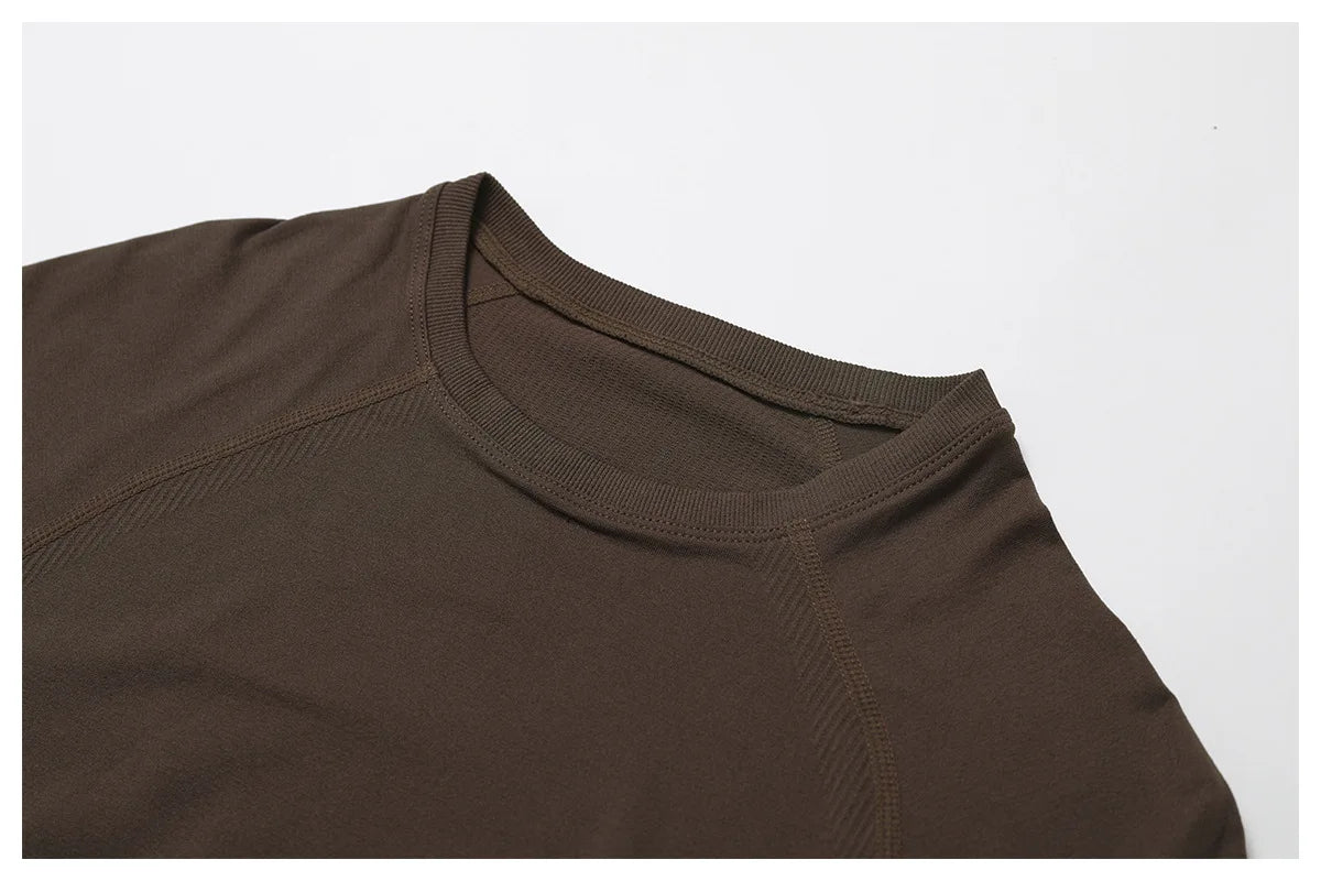 Sexy Women Yoga T-shirts Solid Sports Top Long Sleeve Gym Workout Running Shirts Exposed Navel Quick Dry Fitness Gym Sport Wear