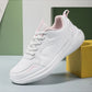 Women Running Shoes PU Leather Lace-up Men Warm Light Walking Sneaker Fitness Sport Flats Comfortable Black Size 35-44 Loafers
