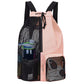 Basketball Bag Drawstring Beach Storage Backpacks with Wet Pockets Thickened Mesh Lightweight Comfortable for Outdoor Sports