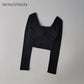 Fixed Chest Pads Crossed Back Yoga Clothes Tight Fitting Slimming Sports Long Sleeved Running Pula Fitness Clothes Tops Shirts