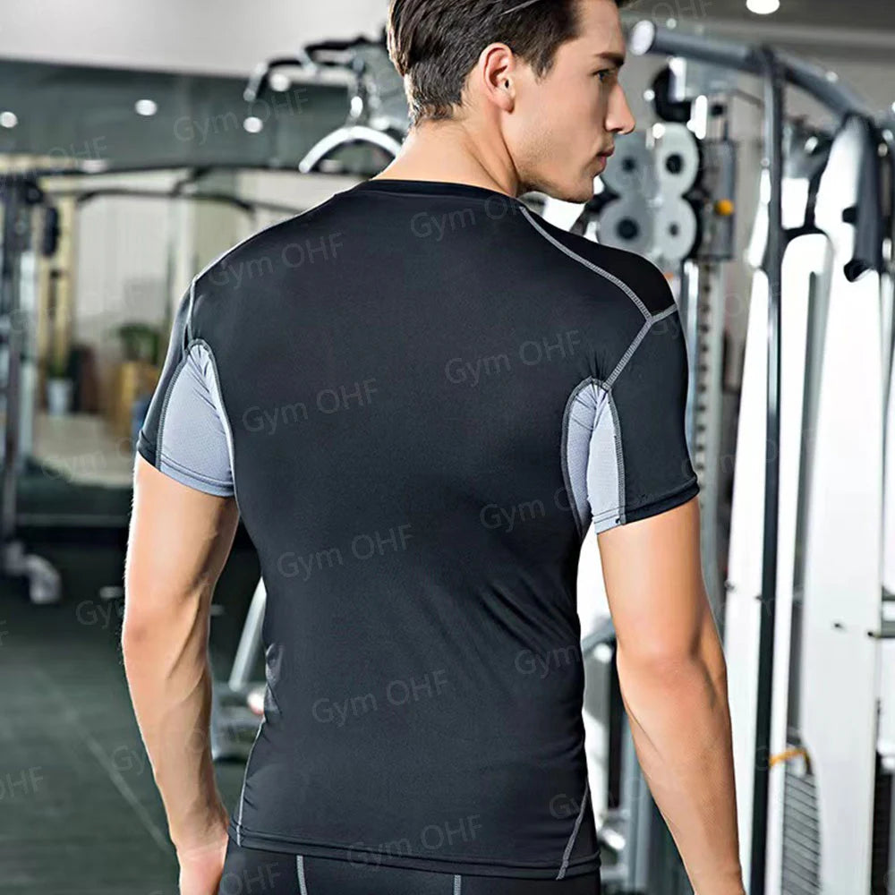 T Shirt Men Rashguard Jiu Jitsu Bjj Gym Fitness Running Training Shirts Boxing Jersey Compression Nightwing Print Tops For Male