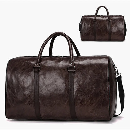 Gym Bag Leather Sports Bags Dry Wet Bags For Men Women Training for Shoes Fitness Yoga Travel Storage Luggage Shoulder Sport Bag