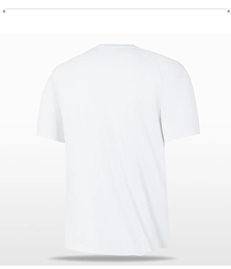 High quality men breathable fast drying running sports fitness breathable comfortable short sleeve T-shirt casual light Gym Tops