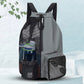 Basketball Bag Drawstring Beach Storage Backpacks with Wet Pockets Thickened Mesh Lightweight Comfortable for Outdoor Sports