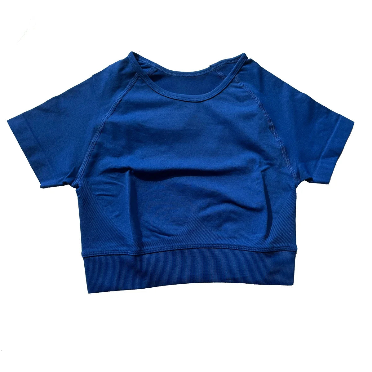 Impact Crop Top for Women Workout Gym Clothing Seamless Yoga Crop Top Shirt Sleeve Sports Shirts