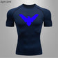 T Shirt Men Rashguard Jiu Jitsu Bjj Gym Fitness Running Training Shirts Boxing Jersey Compression Nightwing Print Tops For Male