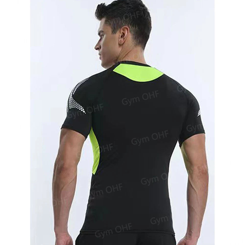 T Shirt Men Rashguard Jiu Jitsu Bjj Gym Fitness Running Training Shirts Boxing Jersey Compression Nightwing Print Tops For Male
