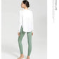 Long Sleeve Yoga Shirts for Women Loose Sports Tee Crop Top Sports Top Women Sportswear Gym Fitness Wear Clothing Workout Female