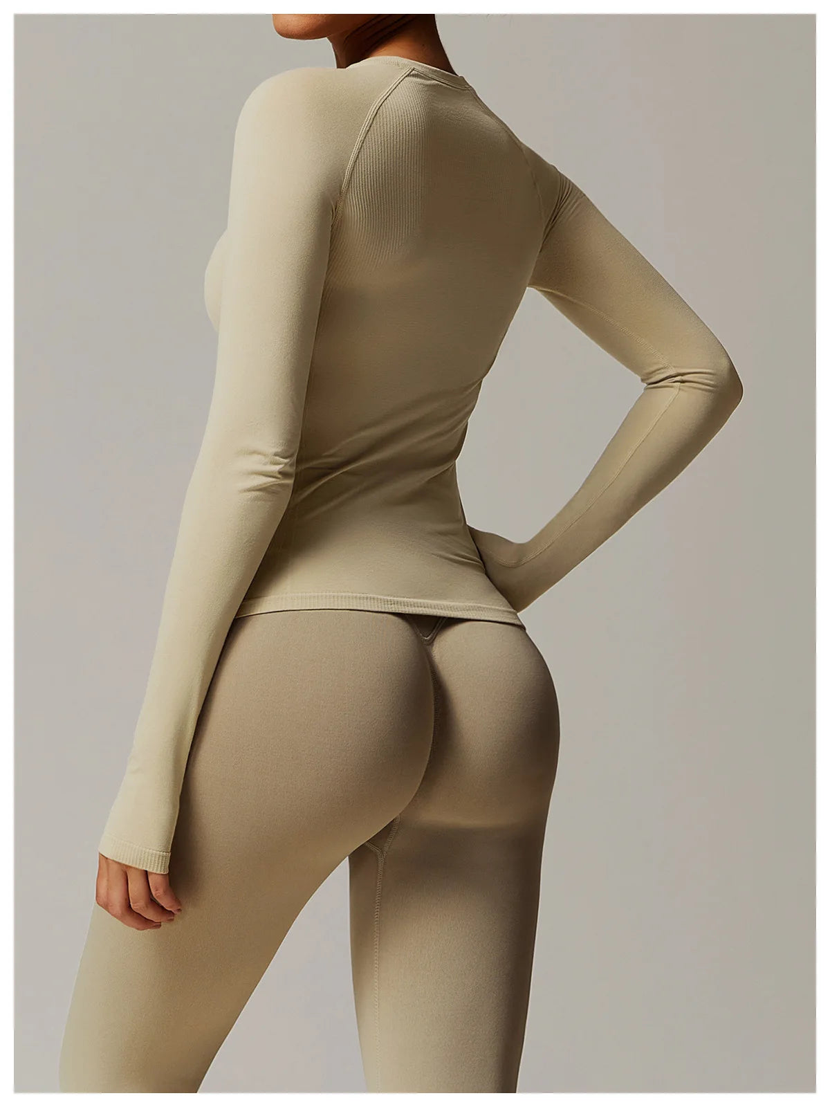 Sexy Women Yoga T-shirts Solid Sports Top Long Sleeve Gym Workout Running Shirts Exposed Navel Quick Dry Fitness Gym Sport Wear