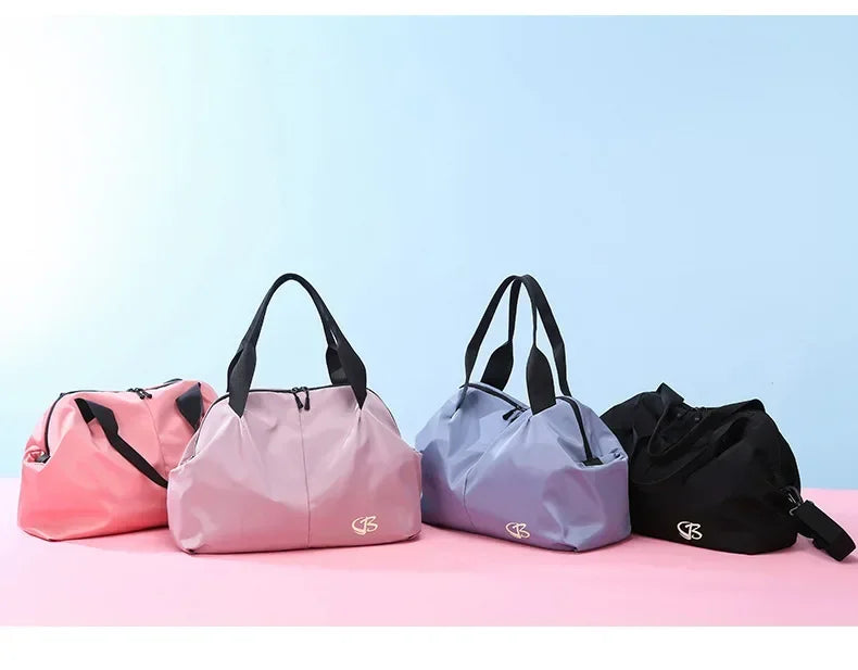 Large Capacity Yoga Gym Bag Waterproof  Women Swimming Outdoor Sports Bags Multifunction Hand Travel Duffle Weekend Package Bag