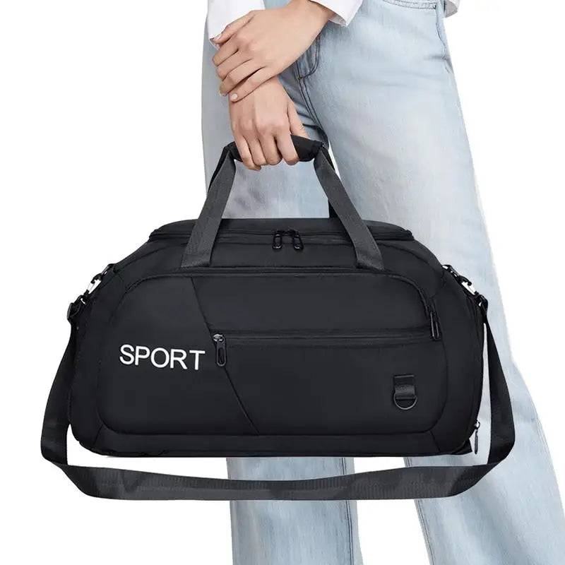 fitness Gym Bag Oxford Cloth Large Capacity Travel Bag Sports Handbags Gym Duffle Bag Waterproof Multiple Pockets Storage Pack