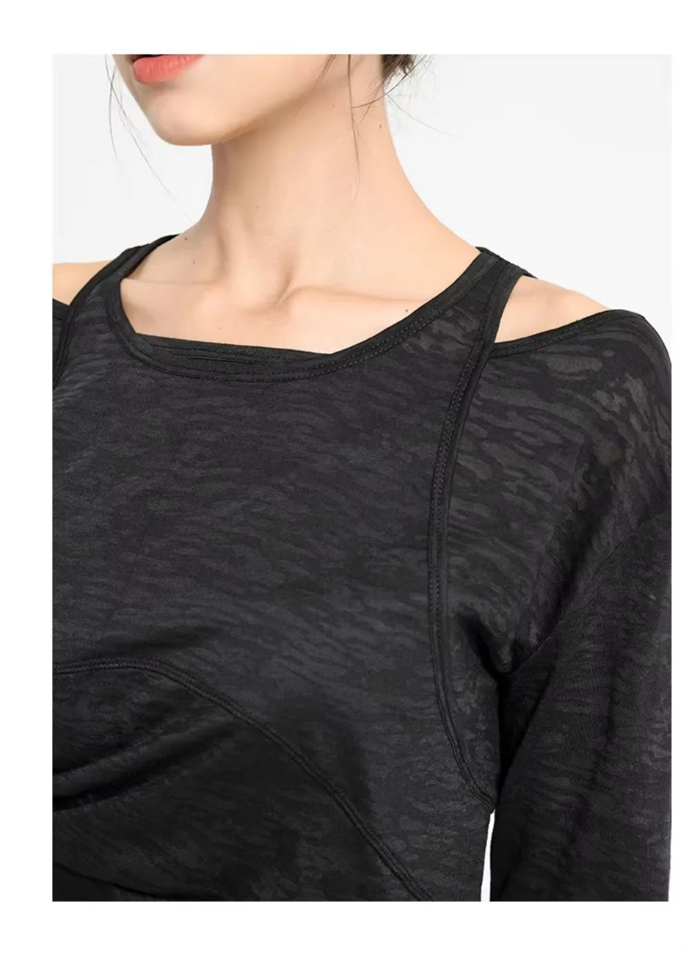 Long Sleeve Yoga Shirts for Women Loose Sports Tee Crop Top Sports Top Women Sportswear Gym Fitness Wear Clothing Workout Female