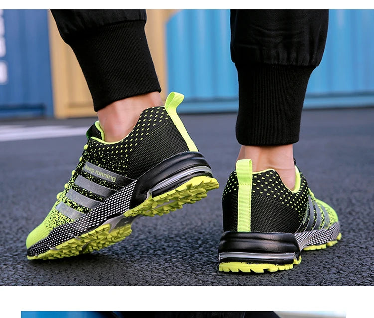 Men's and women's flats fashion casual sneakers couple walking shoes plus size breathable fitness running shoes men shoes