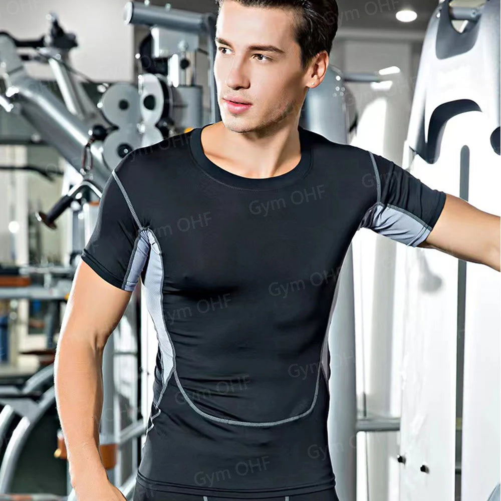 T Shirt Men Rashguard Jiu Jitsu Bjj Gym Fitness Running Training Shirts Boxing Jersey Compression Nightwing Print Tops For Male