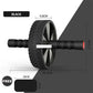 Ab Power Roller with Foam Handle for Indoor Fitness