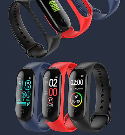 Waterproof Smart Bracelet with Pedometer and Heart Rate Monitor