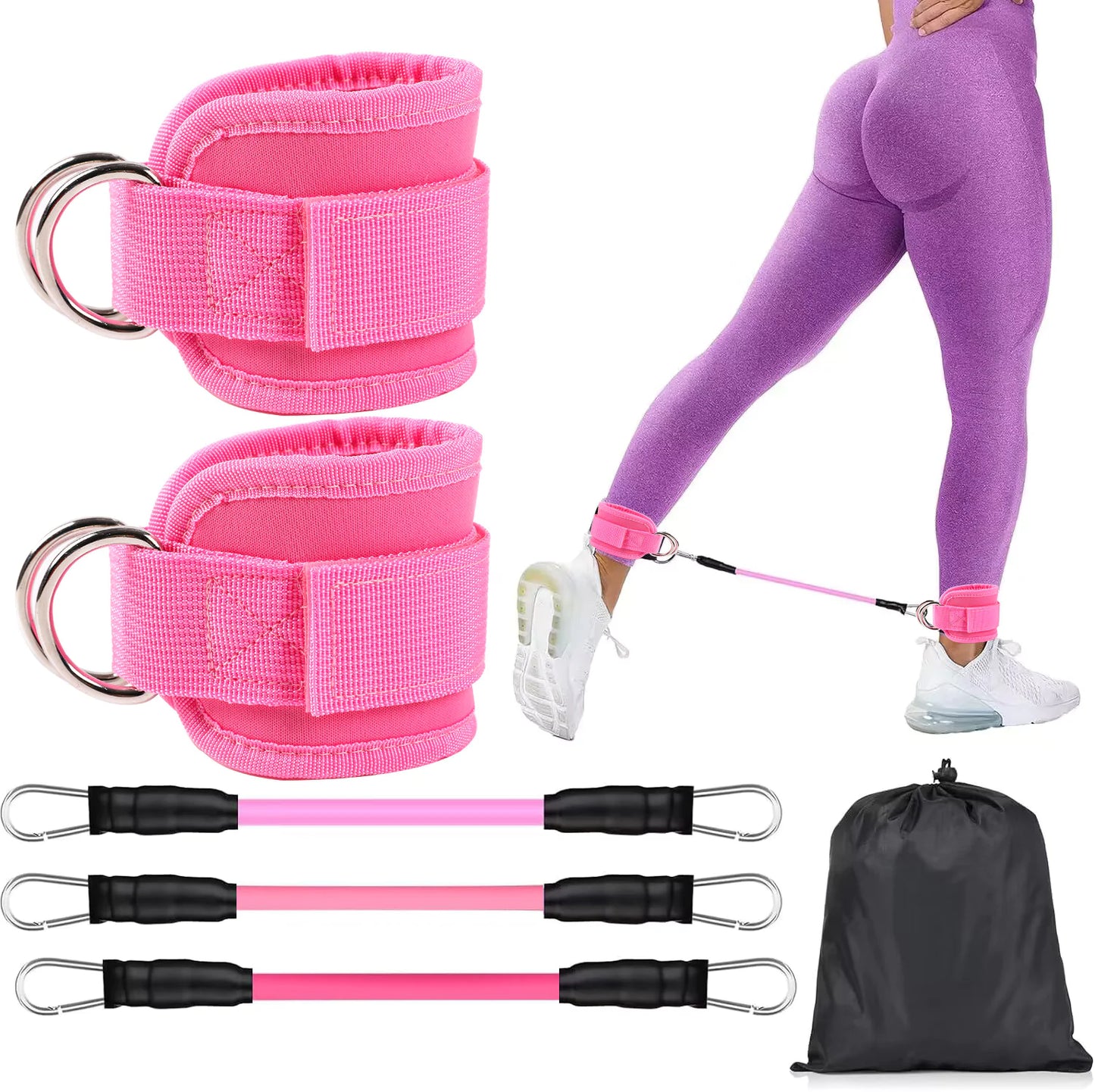 Ankle Strap Sports Weight Booster Elastic Band Ankle Support