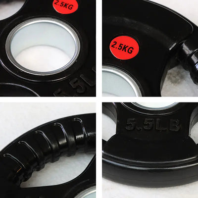 Rubber-Coated Cast Iron Weight Plates for Gyms